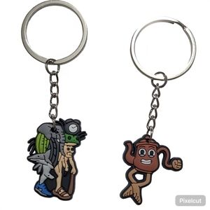 Novelty Funny Meme Inspired Italian Brainrot Keychain Set